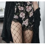 Sexy síťované punčocháče s velkými oky vel.uni