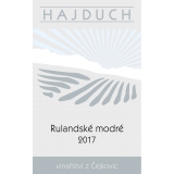 Rulandské modré 2017