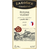Ryzlink vlašský, pozdní sběr 2020