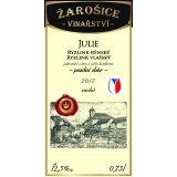 Julie, známkové víno, pozdní sběr 2017