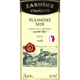 Rulandské šedé, pozdní sběr 2018
