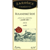 Rulandské šedé, pozdní sběr 2016