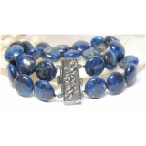 Náramek modrý lapis lazuli 12mm BJ4109