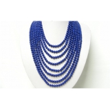Náhrdelník lapis lazuli 8mm, 8 řad NJ4157