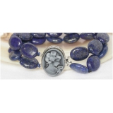 Náramek modrý lapis lazuli 20mm BJ6436