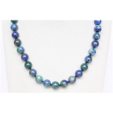 Náhrdelník malachit a lapis lazuli 12mm NJ9734