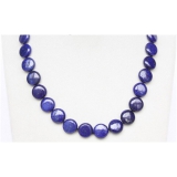 Náhrdelník modrý lapis lazuli 14mm NJ9737