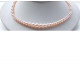 Perlový náhrdelník růžové jezerní perly 10mm NJ9483