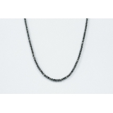 Diamantový náhrdelník přírodní černý diamant 3.5mm ES144