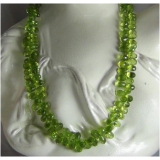 Náhrdelník přírodní zelený peridot DL046