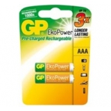 Baterie GP Ekopower NiMH, AAA, 1.2V, 600mAh, mikrotužka, 2 pack