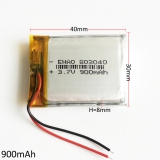 Akumulátor Li-pol 900mah 10C 3.7V 803040 nabíjecí baterie s ochranou