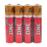 JCB zinko-chloridová baterie AAA R03, shrink 4 ks