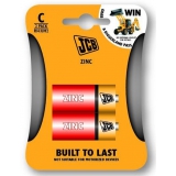 JCB zinko-chloridová baterie R14, blistr 2 ks