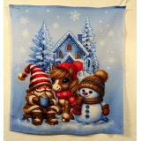 vaflová utěrka-vánoční koník