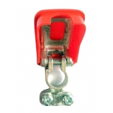 Akusvorka rychloupínací - lisovací samosvorná, červená, pro plus pól