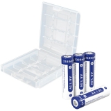 Xtar AA 3300mWh/2000mah-4 pcs AA 1.5V 3300MWH Battery (box + battery case)